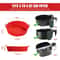 Air Fryer Silicone Pot Reusable Non Stick Food Safe Liners For Air Fryer Basket 4