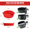 Air Fryer Silicone Pot Reusable Non Stick Food Safe Liners For Air Fryer Basket 4