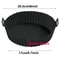 Air Fryer Silicone Pot Reusable Non Stick Food Safe Liners For Air Fryer Basket 7