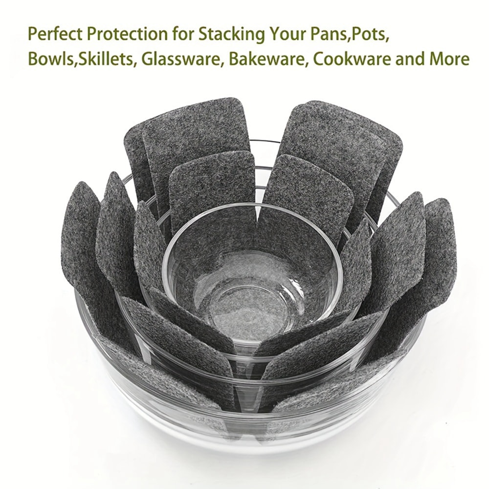 Pot Separators Pads For Pans Nonwoven Protectors Sizes Pot Dividers For Cookware Pan Pads 4