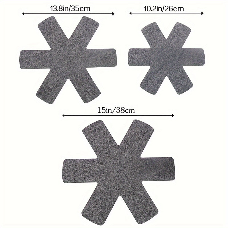 Pot Separators Pads For Pans Nonwoven Protectors Sizes Pot Dividers For Cookware Pan Pads 5