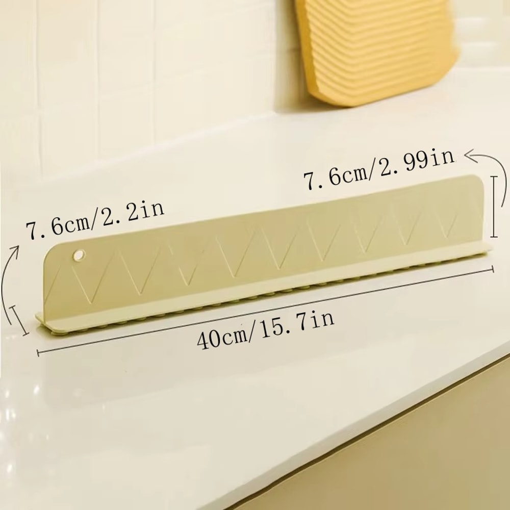 Non Slip Water Dam Silicone Sink Baffle With Suction Cups For Easy Cleaning 5