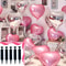 Hand Push Balloon Inflator Pump With Balloon Glue Dots For Wedding And Birthday Party Decoration Ac 1