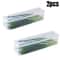 Plastic Refrigerator Storage Boxes With Lid Fresh Keeping Box Sealed Container For Kitchen Scallion 4