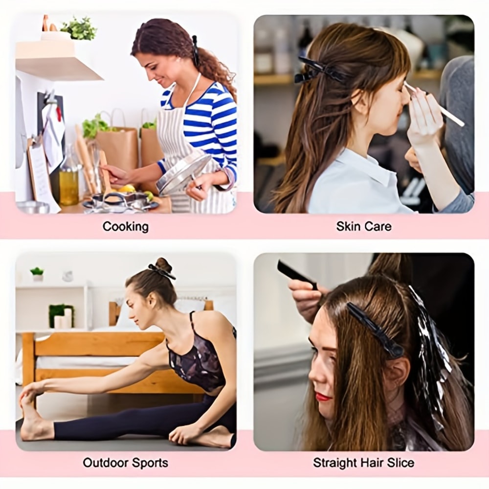 Plastic Hair Claw Alligator Hair Clips Hairdressing Clamps For Salon Professional Styling 3