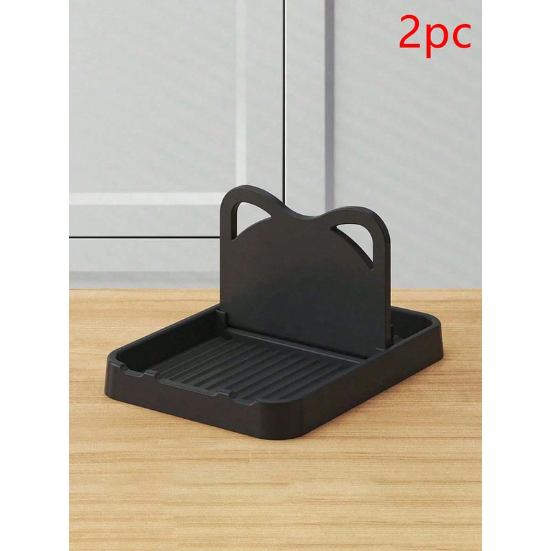 Pan Pot Lid Holder Stand Multifunctional Cover Rack Spoon Rest Pot Lid Spatula Storage Shelf For Ki 7