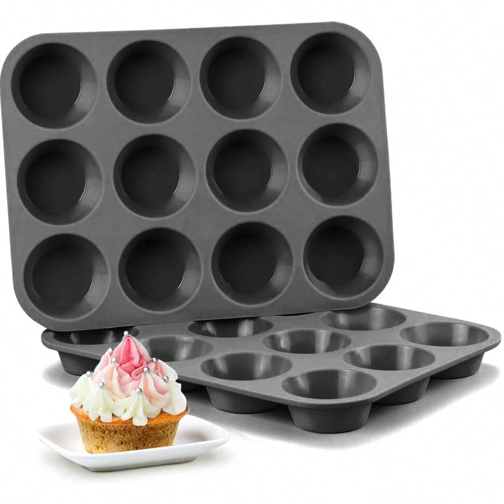 Non Stick Holes Cupcake Silicone Mold Muffin Baking Pan For Cake Chocolate Soap 6
