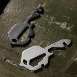 portable key shaped multitool stainless steel mini keychain with screwdriver and bottle opener