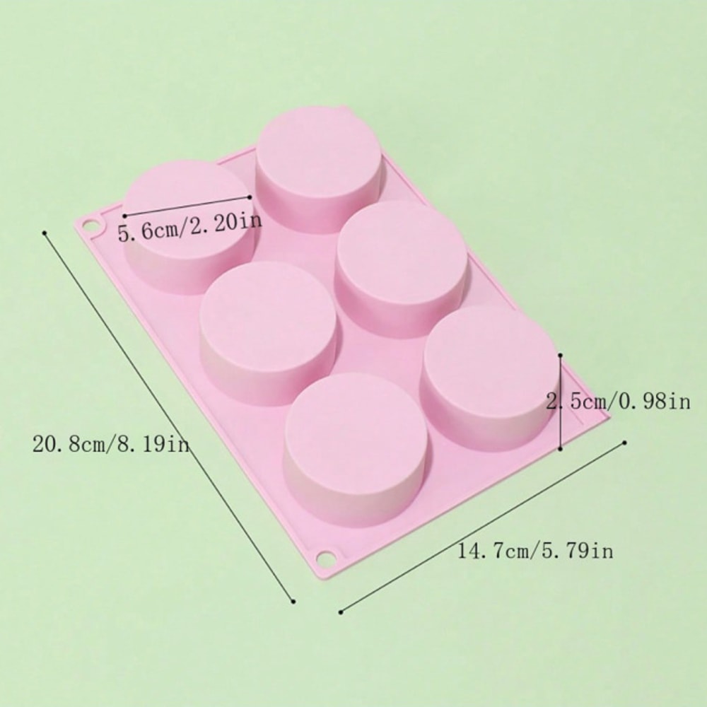 Round Silicone Donut Mold High Temperature Resistant Cake Chocolate Macaron Pastry Tools Pudding Mo 6