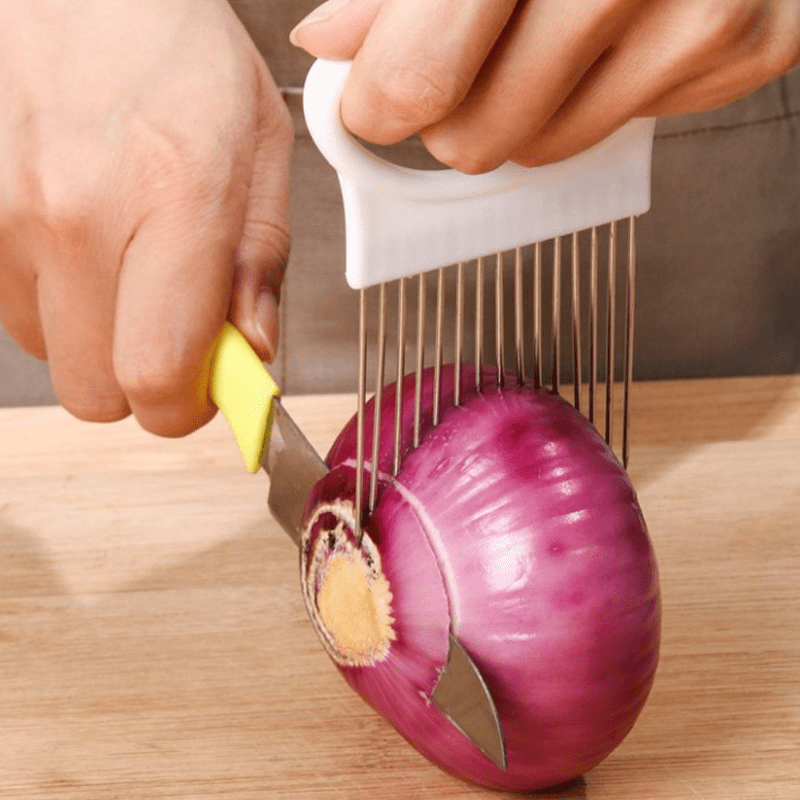 Stainless Steel Onion Needle Onion Fork Vegetables Fruit Slicer Tomato Cutter Kitchen Accessories T 0