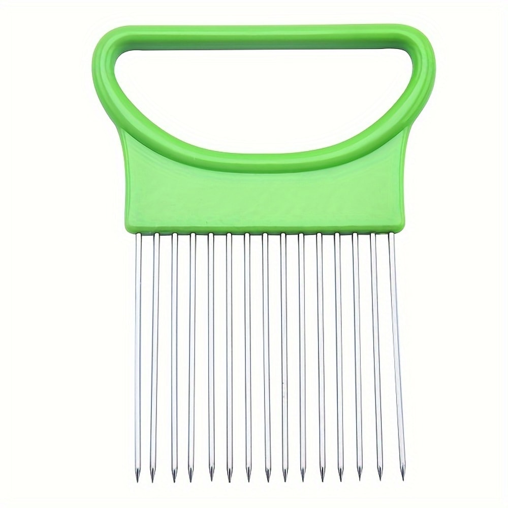 Stainless Steel Onion Needle Onion Fork Vegetables Fruit Slicer Tomato Cutter Kitchen Accessories T 6