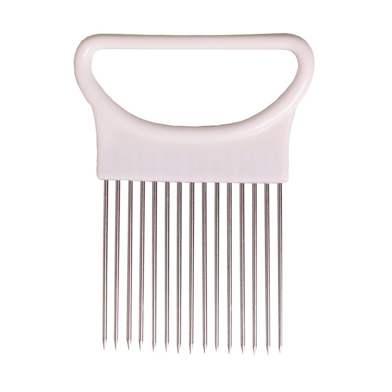 Stainless Steel Onion Needle Onion Fork Vegetables Fruit Slicer Tomato Cutter Kitchen Accessories T 7