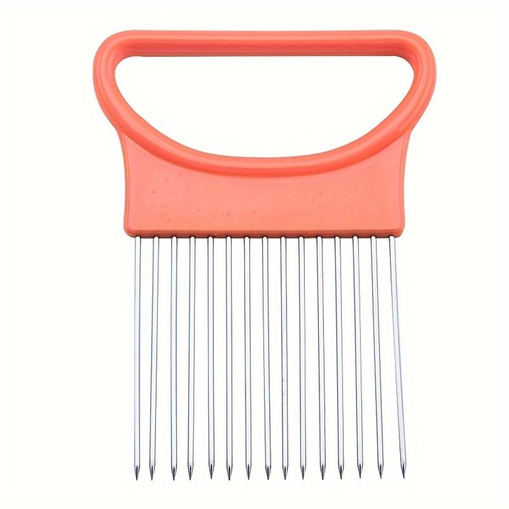 Stainless Steel Onion Needle Onion Fork Vegetables Fruit Slicer Tomato Cutter Kitchen Accessories T 8