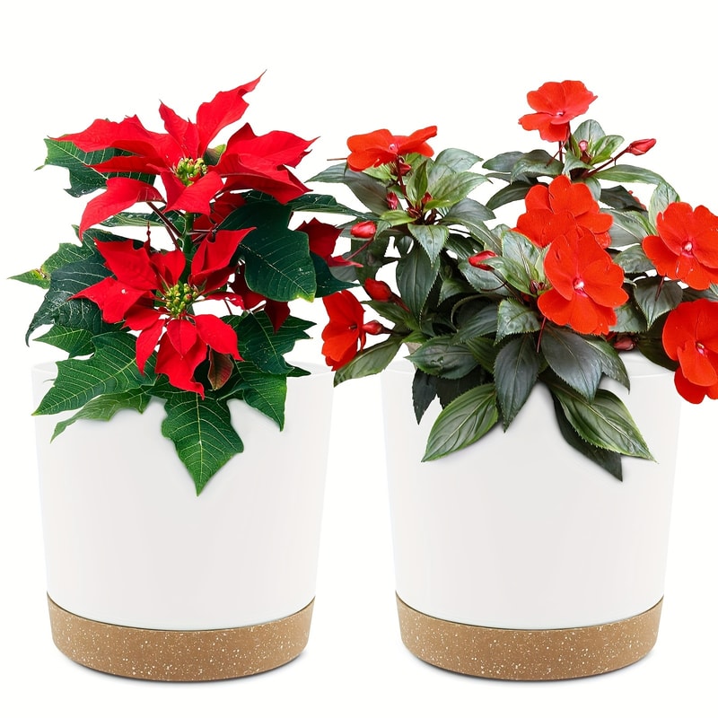 Detachable Bottom Flower Pot Round Flowerpot For Garden Home 5