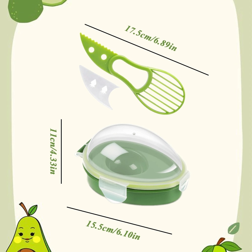 Avocado Storage Box Reusable Crisper Fruit Slicer Saver Space Saving Keeper Container For Food Fres 4