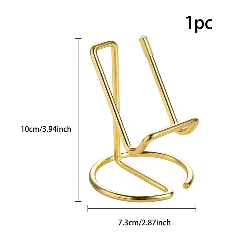Gold Metal Lazy Wire Mobile Phone Holder Portable Storage Rack For Desk And Ipad Accessories 5