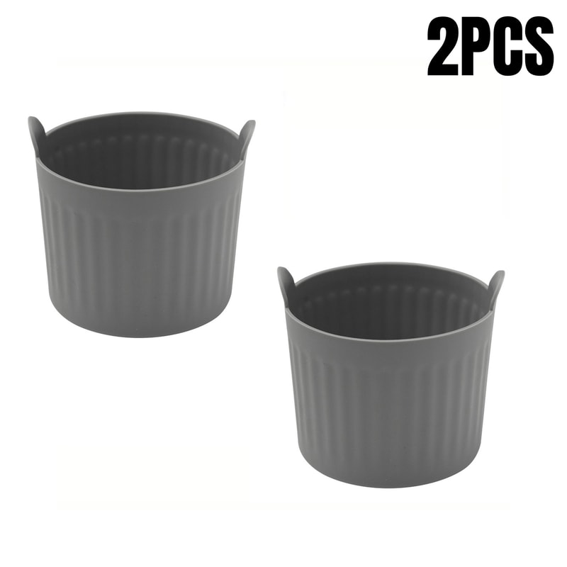 Nonstick Silicone Air Fryer Muffin Egg Poacher Ramekins Cupcake Moulds Easy Release Microwave Baking Cups