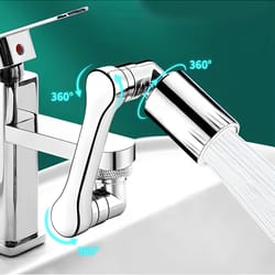 water tap nozzle adaptor, rotatable extension faucet sprayer head, washbasin faucet aerator extend adapter