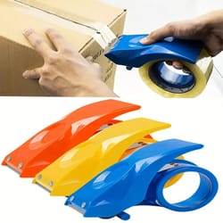 reusable plastic tape cutter and sealing tape holder for heavy duty shipping tape dispenser manual packing parcel