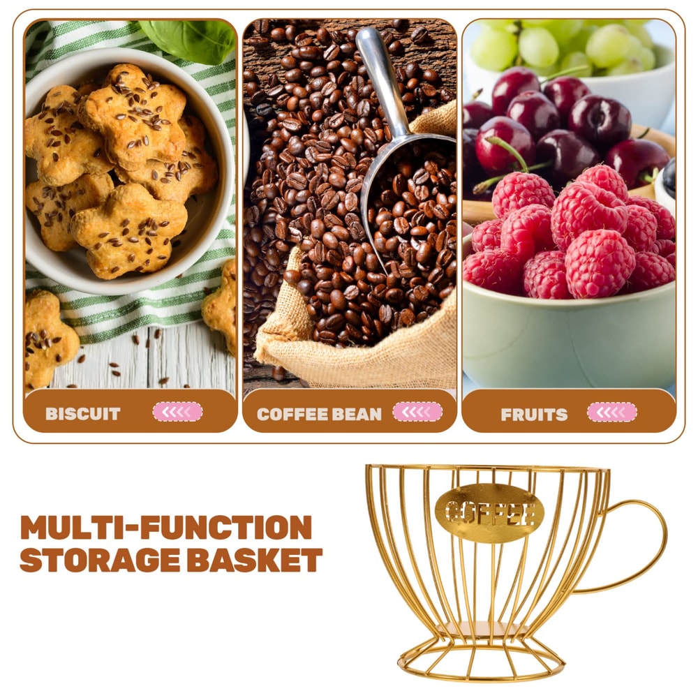 Metal Coffee Capsule Holder Large Capacity Coffee Pod Organizer For Bar Display Kitchen Storage Acc 3