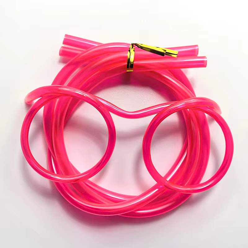 Soft PVC Funny Straw Glasses Kids Party Supplies Flexible Drinking Straws Creativity Toy Bar Suppli 5