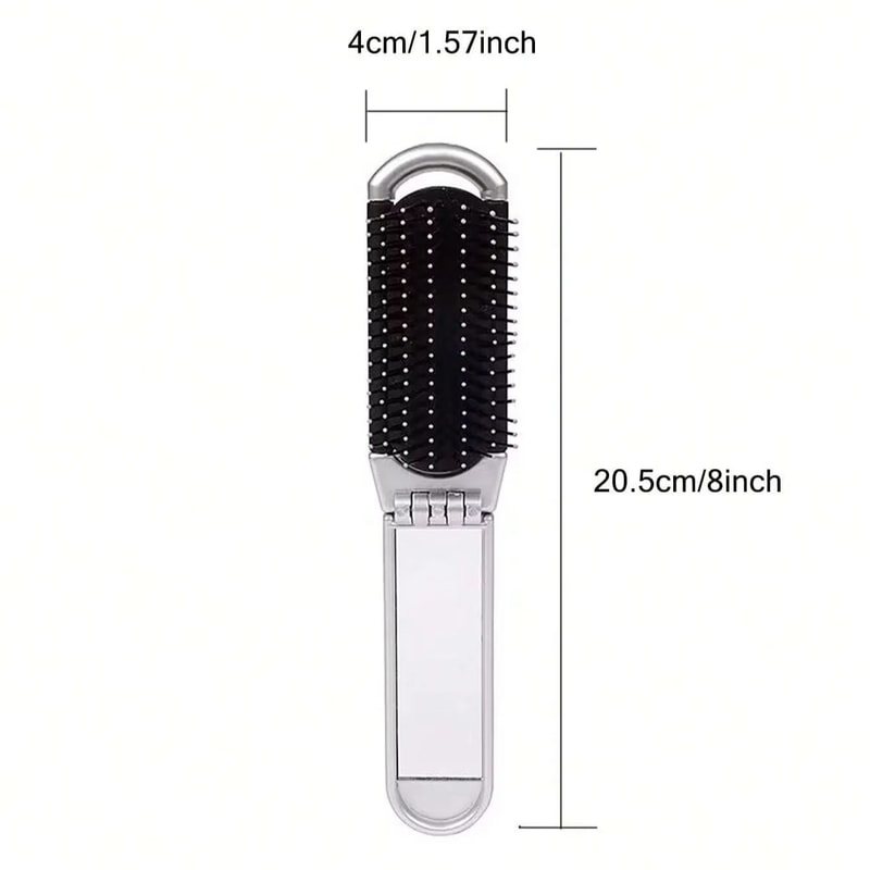 Portable Hair Combs Mini Hair Brush Folding Massage Comb Head Massage Mirror Air Cushion AntiStatic 4