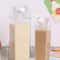 Portable Clear Box Milk Carton Water Bottle Transparent Plastic For Tea Juice Milk Bottles 0