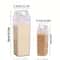 Portable Clear Box Milk Carton Water Bottle Transparent Plastic For Tea Juice Milk Bottles 4