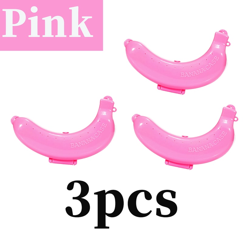 Portable Banana Save Case Box Flexible Travel Outdoor Storage Fresh Plastic Banana Shape 8