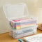 Pencil Case Box Transparent Plastic For Students Sundries Storage And Supplies Box 0