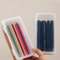 Pencil Case Box Transparent Plastic For Students Sundries Storage And Supplies Box 2