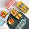 Microwave Bento Box for Kids Double Layer Food Storage Container with Fork Spoon Dinnerware Set