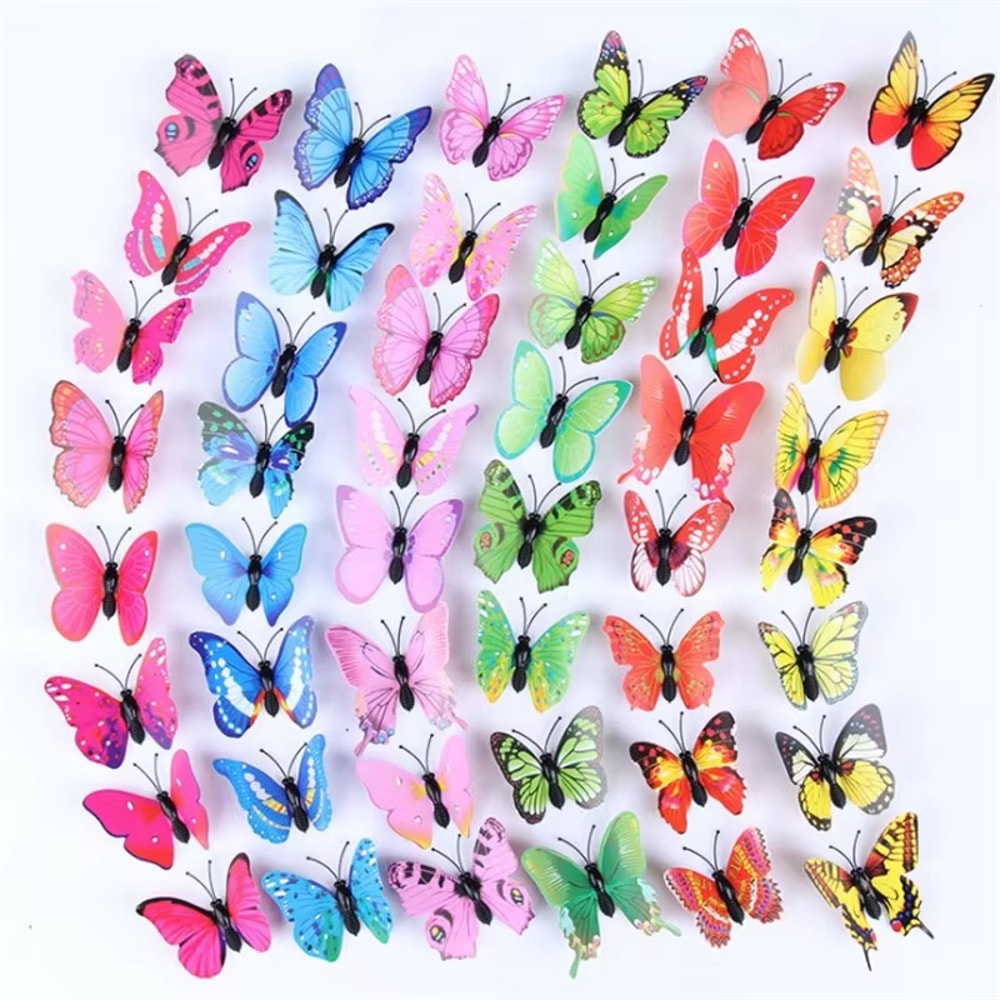 Hair Accessories Butterfly Hair Clips 3D PVC Simulation For Girls Party 4
