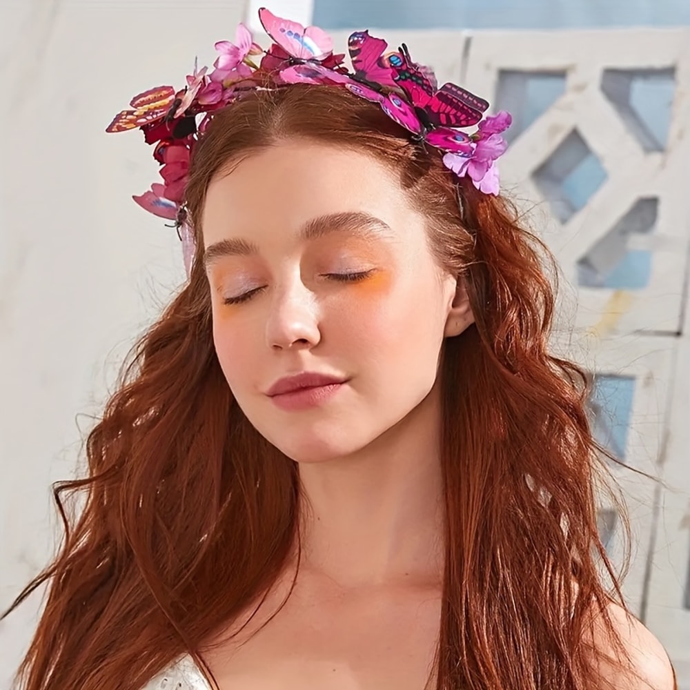 Hair Accessories Butterfly Hair Clips 3D PVC Simulation For Girls Party 2