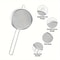 Stainless Steel Fine Mesh Food Strainer Sifter For Baking With Handle Flour Sieve And Juice Soy Mil 5