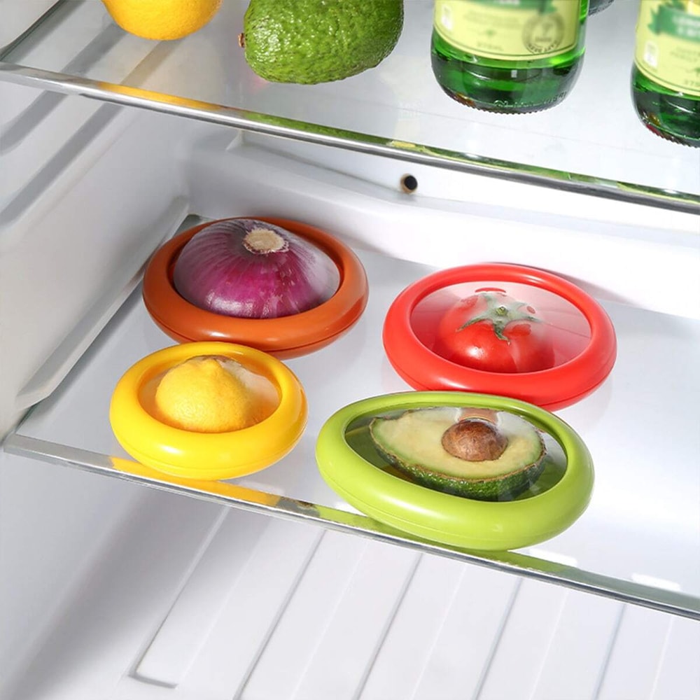 Kitchen Storage Box For Fruits And Vegetables FreshKeeping Crisper For Avocado Tomato Lemon Onion 3