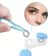 Solid Color Portable Contact Lens Case Travel Kit With Tweezer Suction Stick Mini Soaking Storage B 3