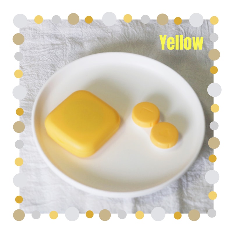 Solid Color Portable Contact Lens Case Travel Kit With Tweezer Suction Stick Mini Soaking Storage B 8