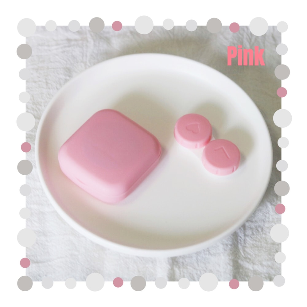 Solid Color Portable Contact Lens Case Travel Kit With Tweezer Suction Stick Mini Soaking Storage B 9