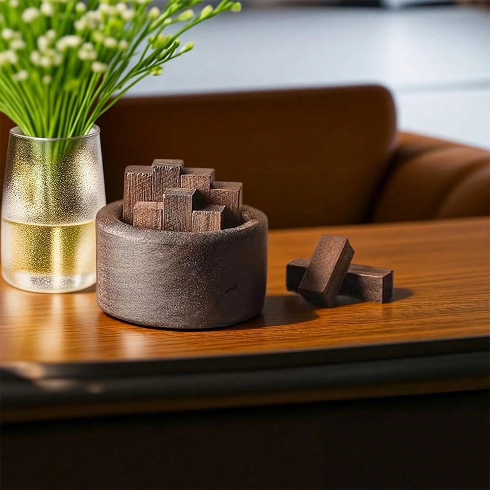 Aromatherapy Sticks Wooden Essential Oil Diffuser Walnut Wood Fragrance Expander For Home Car And B 3