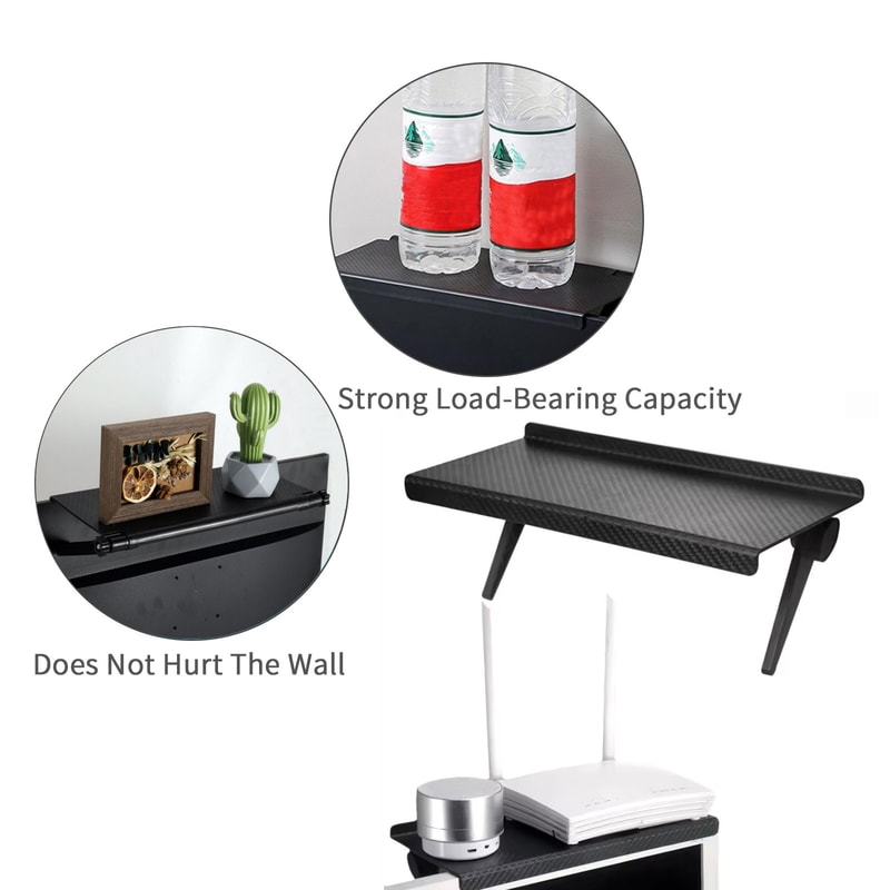 Adjustable TV Screen Top Storage Shelf Computer Desktop Display Stand Monitor Storage Rack 3