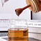Glass Honey Jar With Wooden Cover Airtight Advanced Honey Pot And Mixing Rod 3