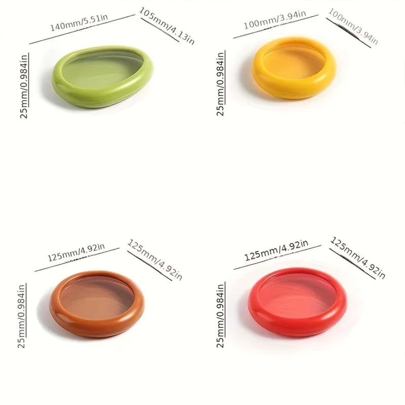 Mini Food Box Set With Silicone Film For Fruit And Vegetable Storage Sealed Freshness For Lemon And 5