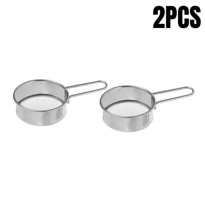 Stainless Steel Fine Mesh Sieve Strainer Handheld Flour Sifter For Sugar Cocoa Matcha Powder Kitche 7
