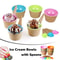 Ice Cream Bowls Set Vibrant Colors Sundae Kit Spoons For Summer Holiday Parties And Ice Cream Bowl 0