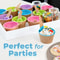 Ice Cream Bowls Set Vibrant Colors Sundae Kit Spoons For Summer Holiday Parties And Ice Cream Bowl 2