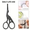 Stainless Steel Round Head Nose Hair Scissors Stork Type Beauty Scissors For Eyebrows Beard Ear And 3