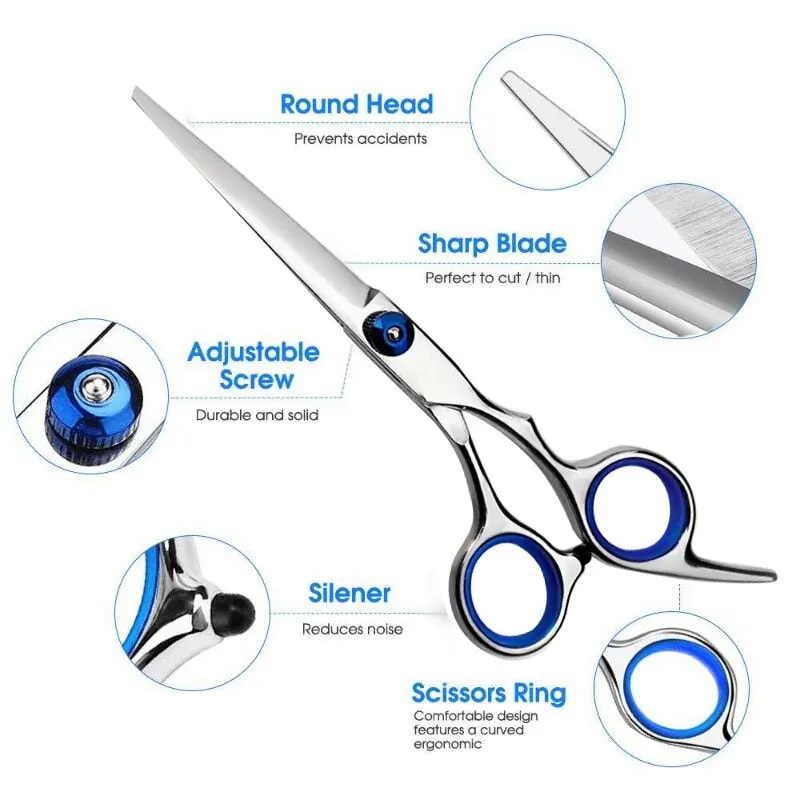 Professional Hairdressing Scissors Stainless Steel Barber Shear Cutting Thinning Shears For Home Sa 4