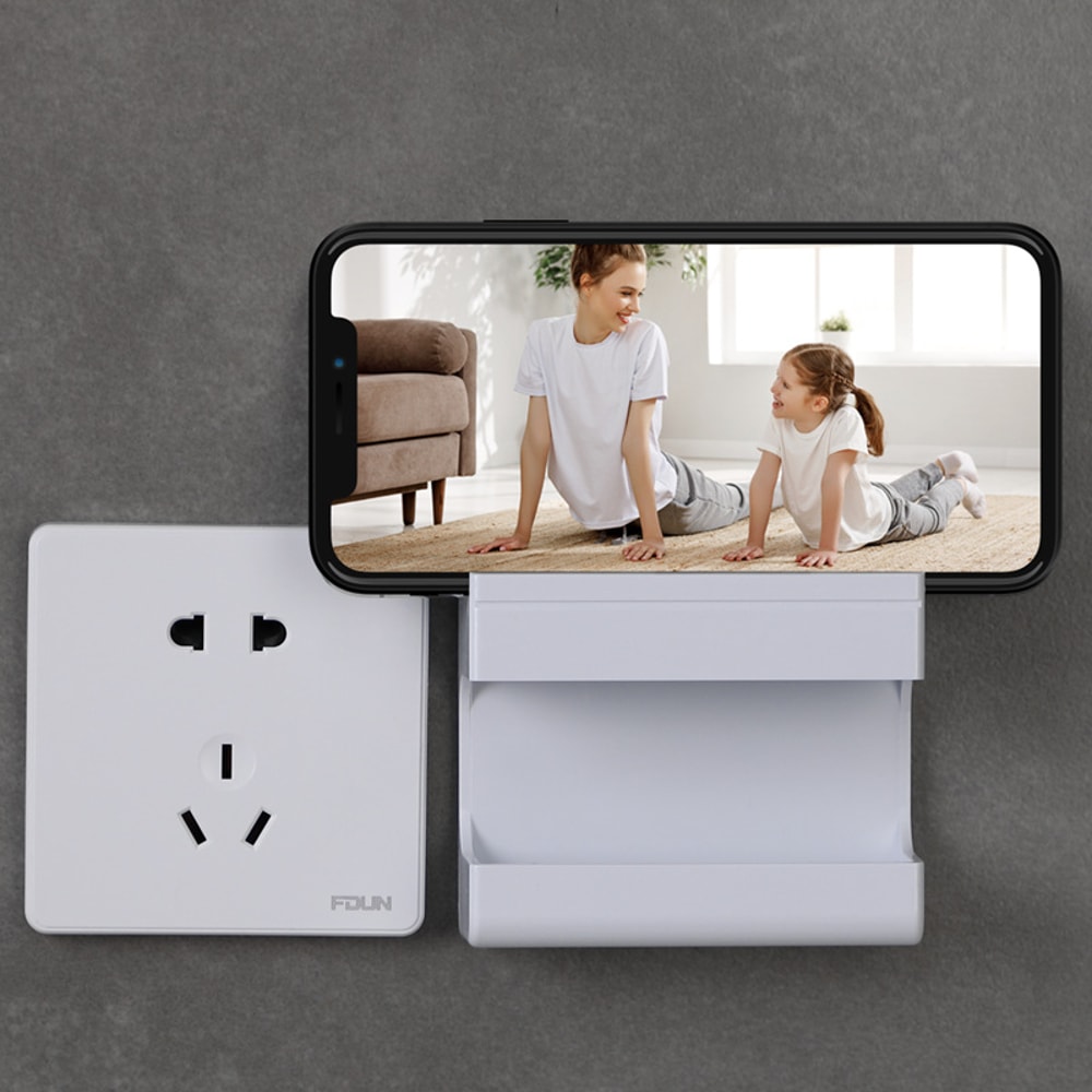 Wall-mounted Organizer for Remotes and Mobile Phones Multi-functional Storage Solution