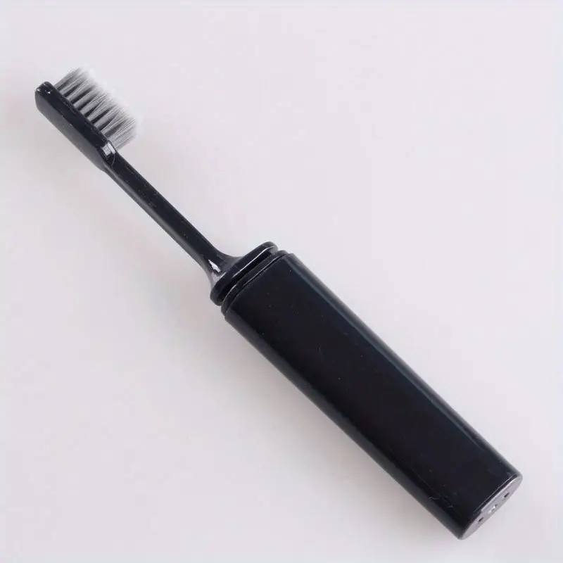 Portable Compact Charcoal Folding Toothbrush For Travel Camping And Hiking 5